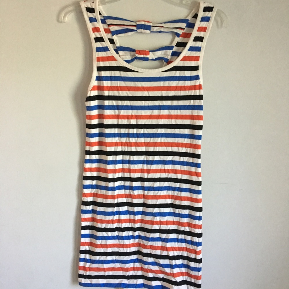 F21 Striped Fitted Dress